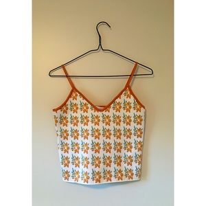 Vintage style floral cami top